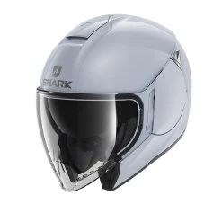 Policarbonato Casco Shark Citycruiser Dual Blank Bianco Argento