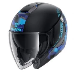 Policarbonato Casco Shark Citycruiser Genom Mat Nero Blu