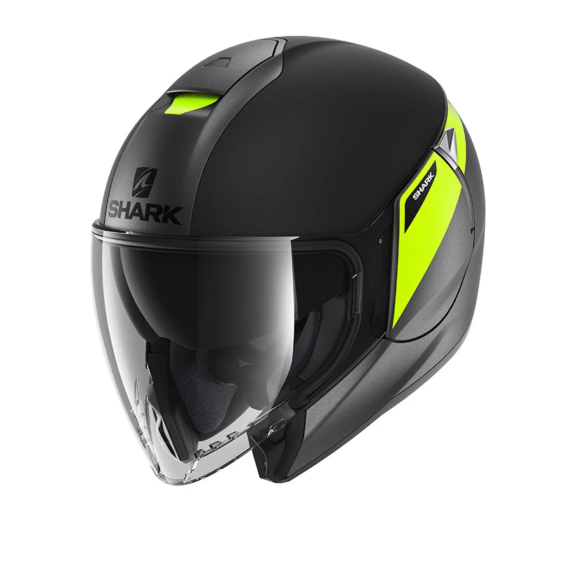 Policarbonato Casco Shark Citycruiser Karonn Mat Nero Giallo 3 Policarbonato Casco Shark Citycruiser Karonn Mat Nero Giallo