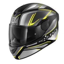 Policarbonato Casco Shark D-skwal 2 Daven Mat Antracite Giallo