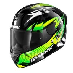 Policarbonato Casco Shark D-skwal 2 Penxa Verde Giallo