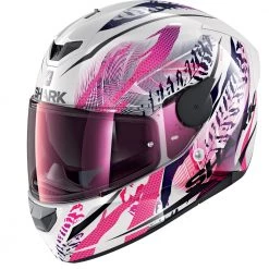 Policarbonato Casco Shark D-skwal 2 Shigan Bianco Viola Glitter