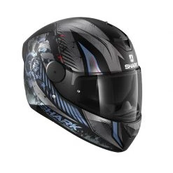 Policarbonato Casco Shark D-skwal 2 Atraxx Mat Antracite Blu -Negozio al dettaglio Shark shark dskwal 2 atraxx mat blu 4