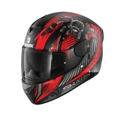 Policarbonato Casco Shark D-skwal 2 Atraxx Mat Rosso Antracite