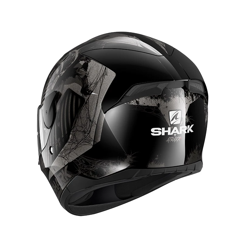 Policarbonato Casco Shark D-skwal 2 Atraxx Antracite Argento 4 Policarbonato Casco Shark D-skwal 2 Atraxx Antracite Argento - immagine 2