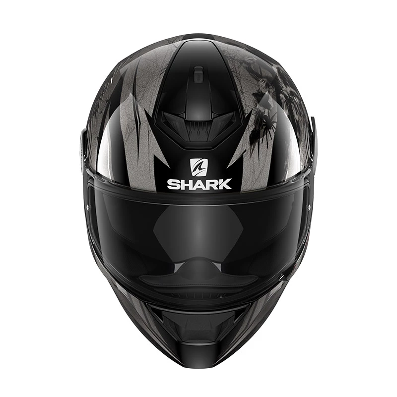 Policarbonato Casco Shark D-skwal 2 Atraxx Antracite Argento 5 Policarbonato Casco Shark D-skwal 2 Atraxx Antracite Argento - immagine 3
