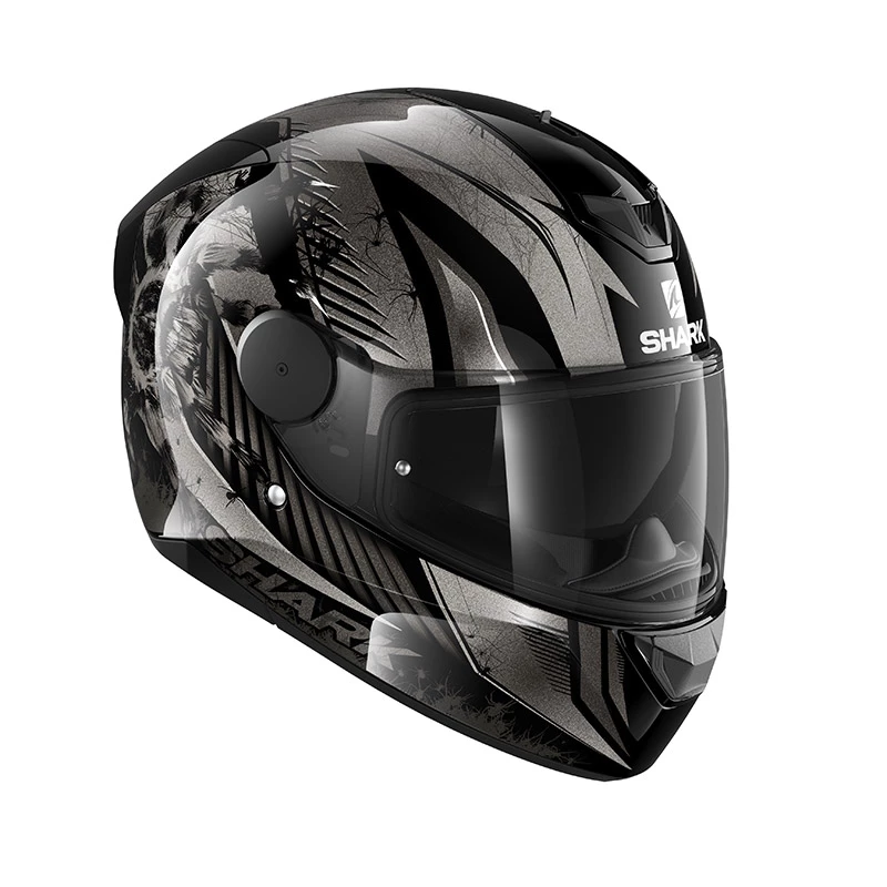 Policarbonato Casco Shark D-skwal 2 Atraxx Antracite Argento 6 Policarbonato Casco Shark D-skwal 2 Atraxx Antracite Argento - immagine 4