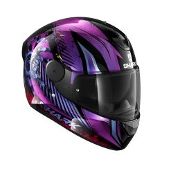 Policarbonato Casco Shark D-skwal 2 Atraxx Nero Viola Glitter -Negozio al dettaglio Shark shark dskwal 2 atraxx viola 4