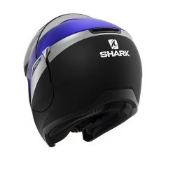 Policarbonato Casco Modulare Shark Evo Jet Karonn Mat Nero Blu -Negozio al dettaglio Shark shark evo es karonn mat blu 3
