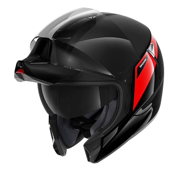 Policarbonato Casco Modulare Shark Evo Jet Karonn Mat Rosso Nero 3 Policarbonato Casco Modulare Shark Evo Jet Karonn Mat Rosso Nero