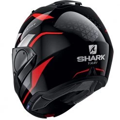 Policarbonato Casco Modulare Shark Evo Es Yari Nero Rosso Bianco -Negozio al dettaglio Shark shark evoesyari nerorosso 3