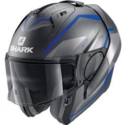 Policarbonato Casco Modulare Shark Evo Es Yari Mat Blu