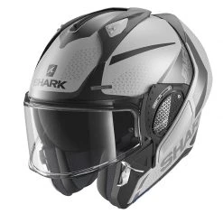Policarbonato Casco Modulare Shark Evo Gt Encke Mat Argento