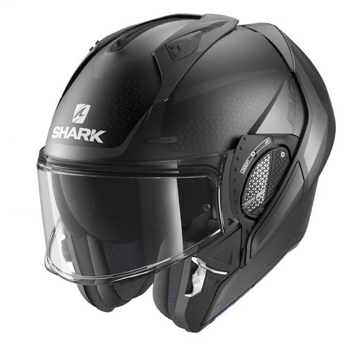 Policarbonato Casco Modulare Shark Evo Gt Encke Mat Nero -Negozio al dettaglio Shark shark evogt enckemat helmet nero