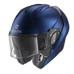 Policarbonato Casco Modulare Shark Evo Gt Blank Mat Blu
