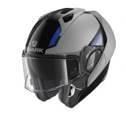 Policarbonato Casco Modulare Shark Evo Gt Sean Argento Blu