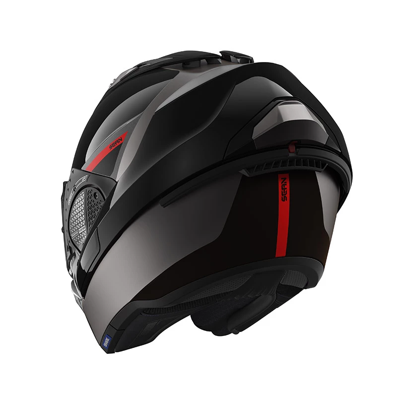 Policarbonato Casco Modulare Shark Evo Gt Sean Mat Nero Rosso 5 Policarbonato Casco Modulare Shark Evo Gt Sean Mat Nero Rosso - immagine 3