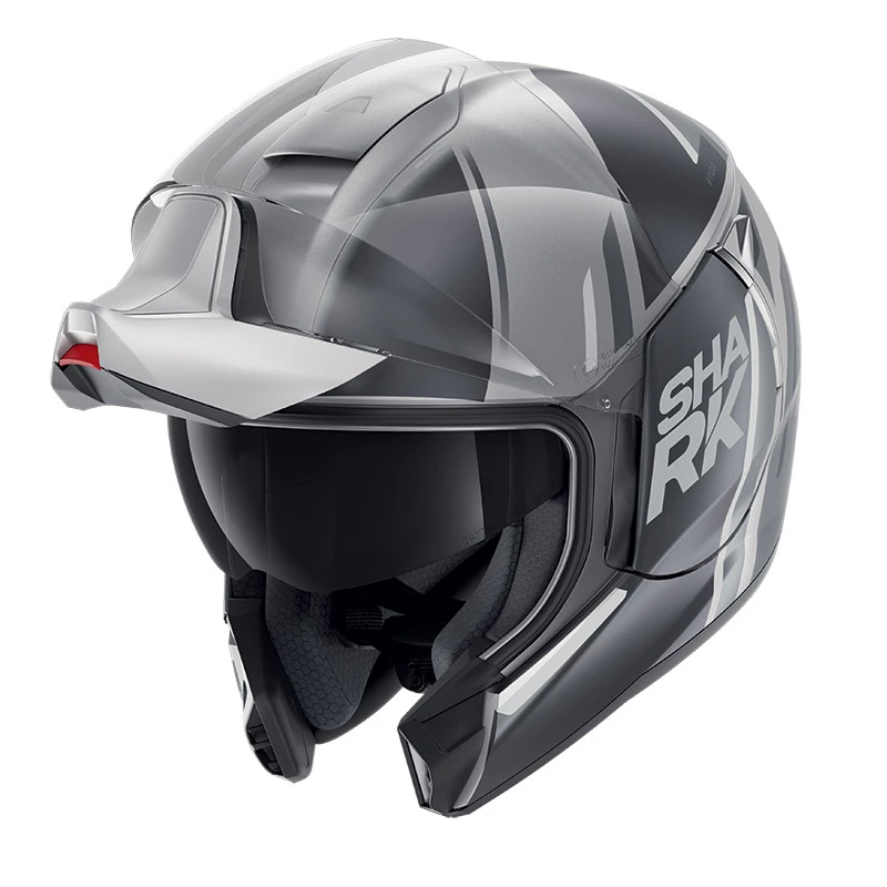 Policarbonato Casco Modulare Shark Evo Jet Vyda Mat Argento 3 Policarbonato Casco Modulare Shark Evo Jet Vyda Mat Argento