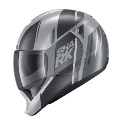 Policarbonato Casco Modulare Shark Evo Jet Vyda Mat Argento 9 Policarbonato Casco Modulare Shark Evo Jet Vyda Mat Argento -Negozio al dettaglio Shark shark evojet vyda mat argento 3