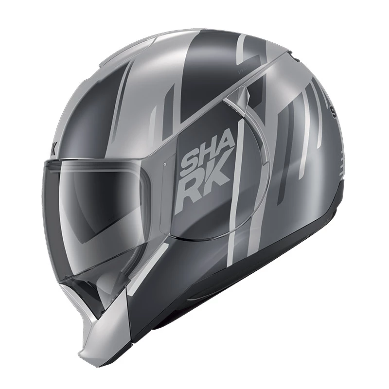 Policarbonato Casco Modulare Shark Evo Jet Vyda Mat Argento 5 Policarbonato Casco Modulare Shark Evo Jet Vyda Mat Argento - immagine 3