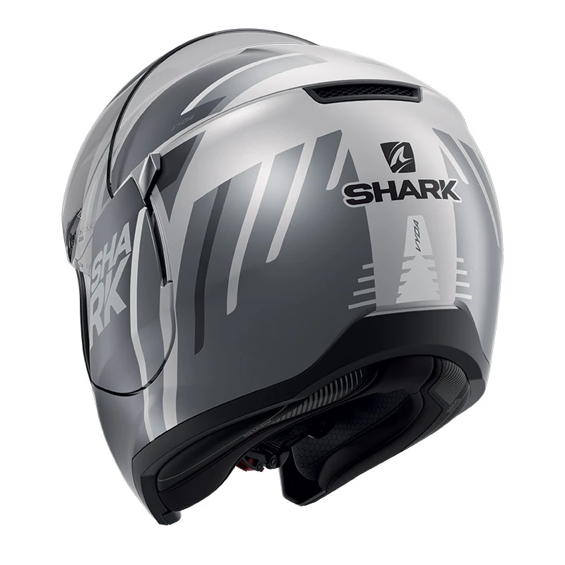Policarbonato Casco Modulare Shark Evo Jet Vyda Mat Argento 6 Policarbonato Casco Modulare Shark Evo Jet Vyda Mat Argento - immagine 4