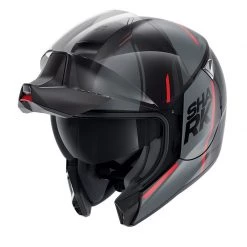 Policarbonato Casco Modulare Shark Evo Jet Vyda Mat Rosso