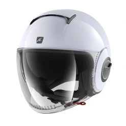 Policarbonato Casco Shark Nano Blank Bianco Argento