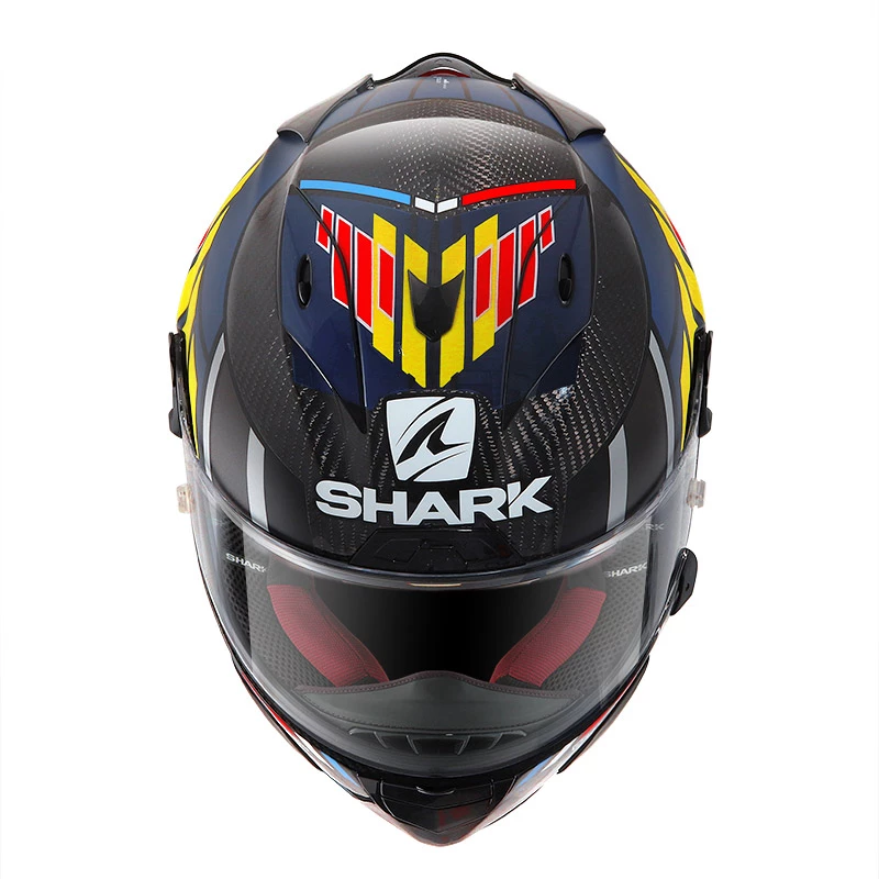Fibra Shark Race R Pro Carbon Replica Zarco Speedblock Blu 4 Fibra Shark Race R Pro Carbon Replica Zarco Speedblock Blu - immagine 2