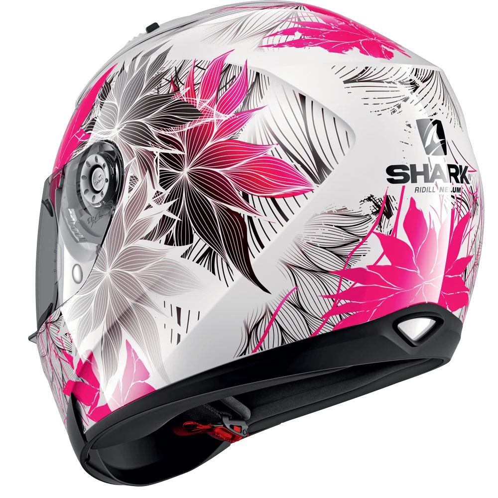 Policarbonato Casco Shark Ridill 1.2 Nelum Bianco Violet 4 Policarbonato Casco Shark Ridill 1.2 Nelum Bianco Violet - immagine 2