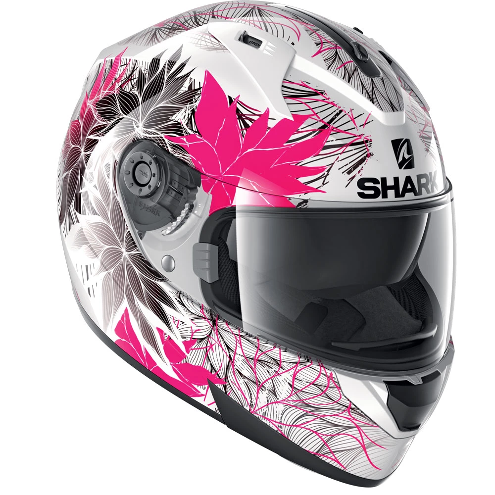 Policarbonato Casco Shark Ridill 1.2 Nelum Bianco Violet 6 Policarbonato Casco Shark Ridill 1.2 Nelum Bianco Violet - immagine 4