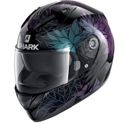 Policarbonato Casco Shark Ridill 1.2 Nelum Nero Glitter