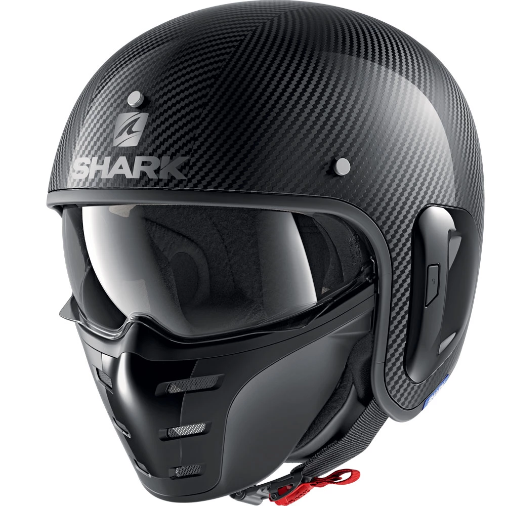 Fibra Casco Shark S-drak Carbon 2 Skin Nero 3 Fibra Casco Shark S-drak Carbon 2 Skin Nero
