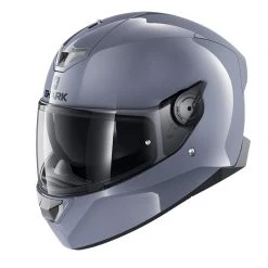 Policarbonato Casco Shark Skwal 2 Blank White Led Grigio