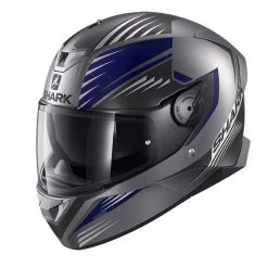 Policarbonato Casco Shark Skwal 2 Hallder Mat Antracite Blu