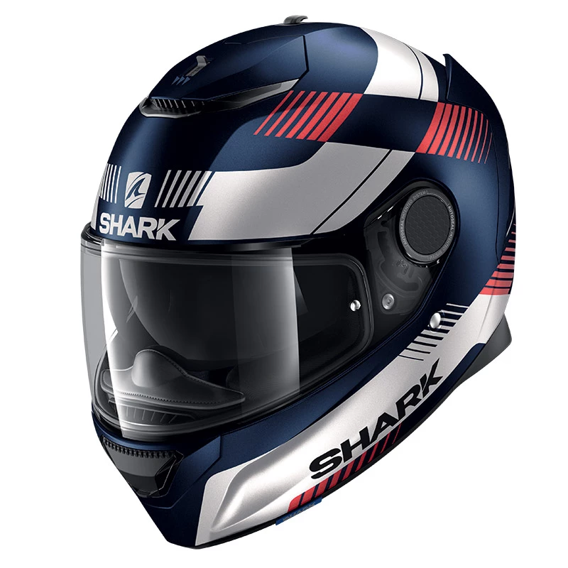 Fibra Casco Shark Spartan 1.2 Strad Mat Blu Bianco Rosso 3 Fibra Casco Shark Spartan 1.2 Strad Mat Blu Bianco Rosso