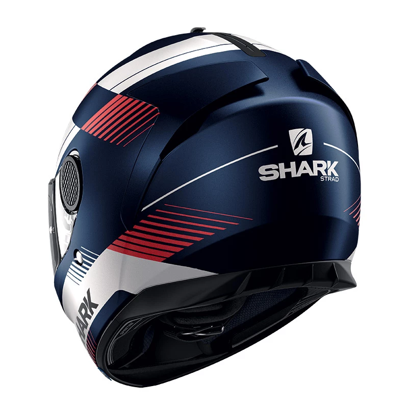 Fibra Casco Shark Spartan 1.2 Strad Mat Blu Bianco Rosso 4 Fibra Casco Shark Spartan 1.2 Strad Mat Blu Bianco Rosso - immagine 2