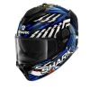 Fibra Casco Shark Spartan Gt E-brake Nero Giallo Blu