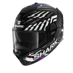 Fibra Casco Shark Spartan Gt E-brake Mat Nero Blu