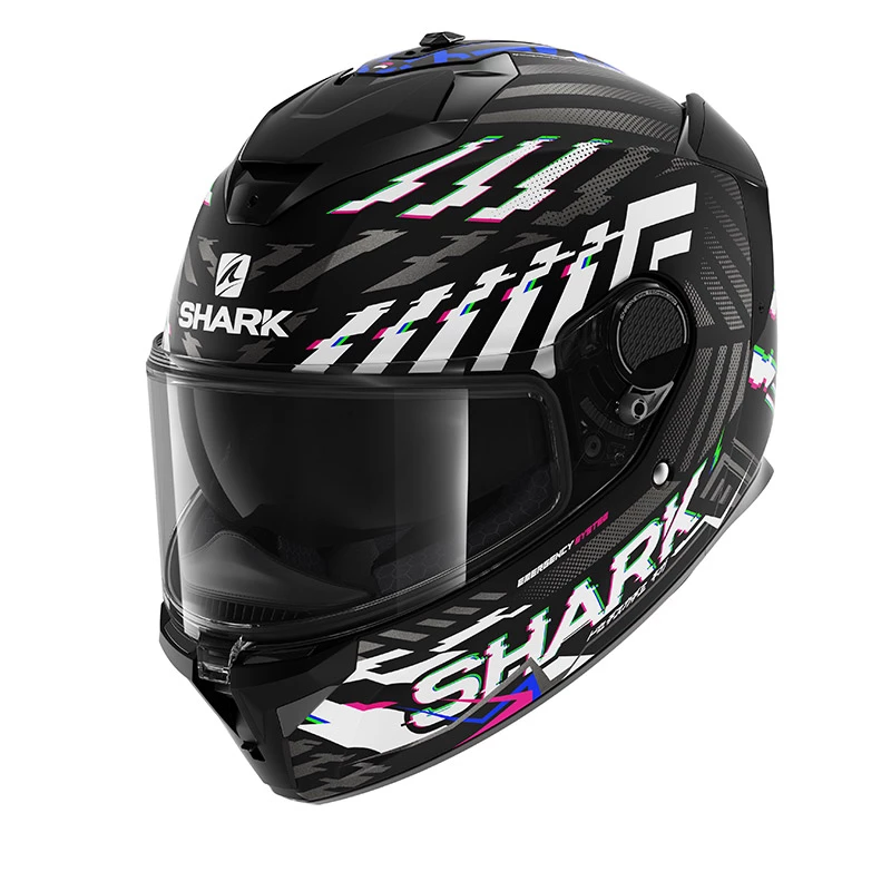 Fibra Casco Shark Spartan Gt E-brake Mat Nero Blu 3 Fibra Casco Shark Spartan Gt E-brake Mat Nero Blu