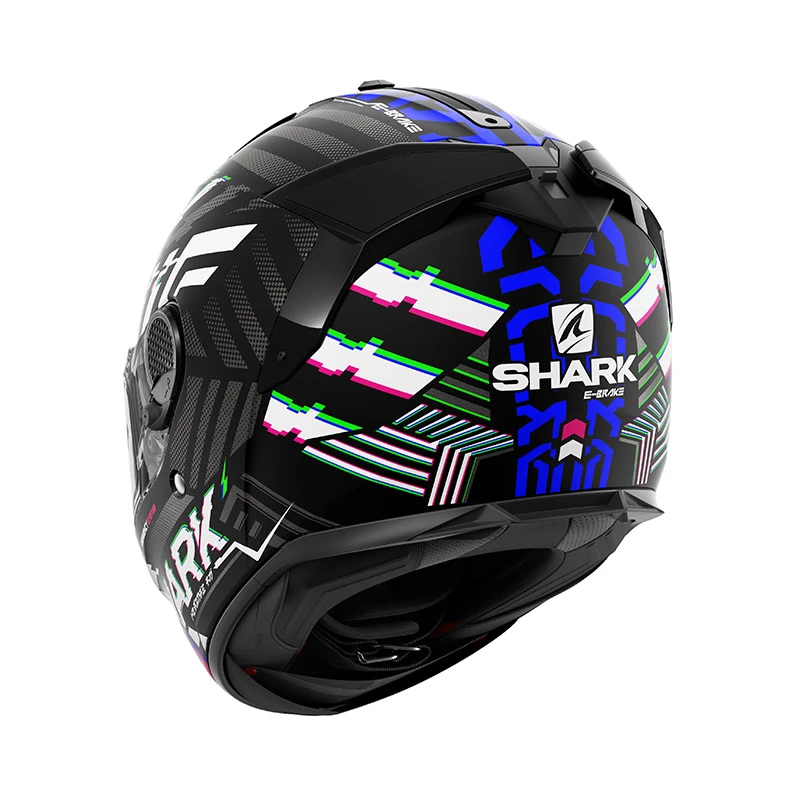 Fibra Casco Shark Spartan Gt E-brake Mat Nero Blu 4 Fibra Casco Shark Spartan Gt E-brake Mat Nero Blu - immagine 2