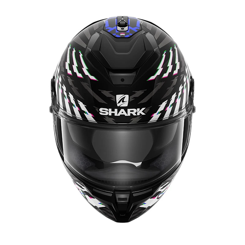 Fibra Casco Shark Spartan Gt E-brake Mat Nero Blu 5 Fibra Casco Shark Spartan Gt E-brake Mat Nero Blu - immagine 3