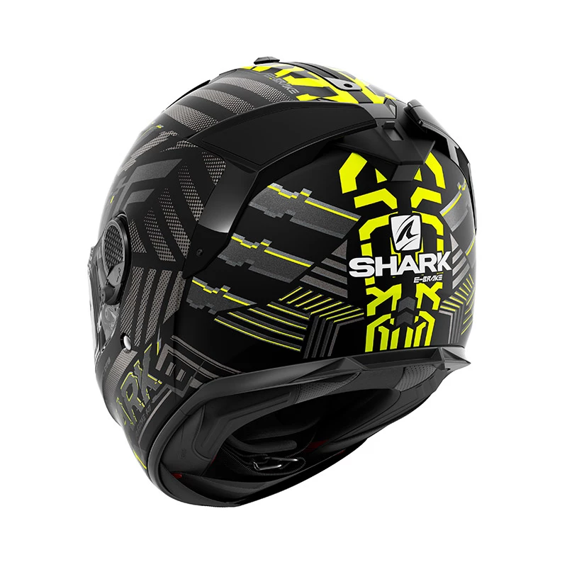 Fibra Casco Shark Spartan Gt E-brake Mat Nero Giallo 4 Fibra Casco Shark Spartan Gt E-brake Mat Nero Giallo - immagine 2