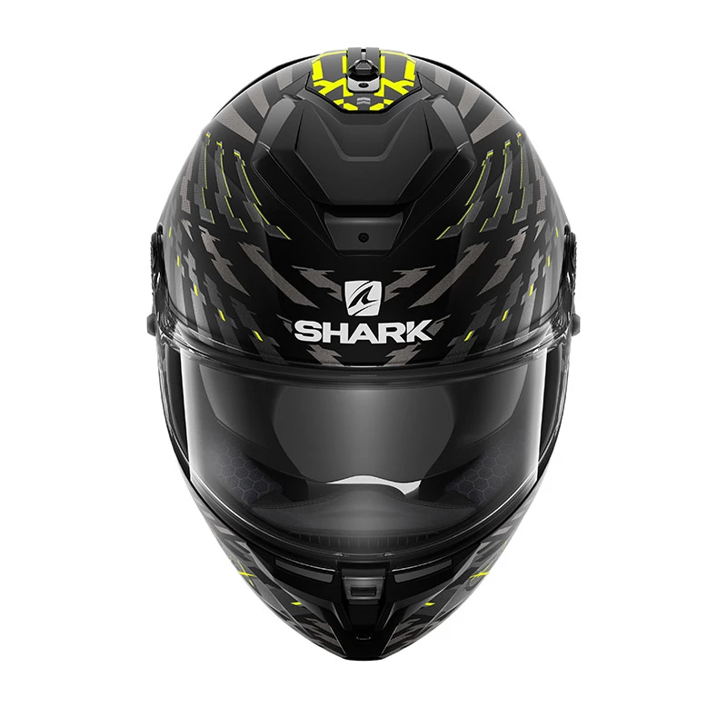 Fibra Casco Shark Spartan Gt E-brake Mat Nero Giallo 5 Fibra Casco Shark Spartan Gt E-brake Mat Nero Giallo - immagine 3