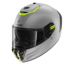 Fibra Casco Shark Spartan Rs Blank Sp Mat Argento Giallo