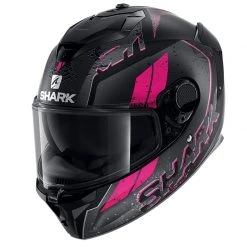 Fibra Casco Shark Spartan Gt Ryser Mat Nero Viola