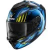 Fibra Casco Shark Spartan Gt Replikan Blu Chrome