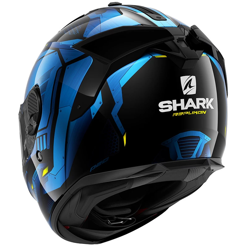 Fibra Casco Shark Spartan Gt Replikan Blu Chrome 4 Fibra Casco Shark Spartan Gt Replikan Blu Chrome - immagine 2