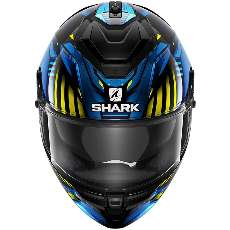 Fibra Casco Shark Spartan Gt Replikan Blu Chrome 5 Fibra Casco Shark Spartan Gt Replikan Blu Chrome - immagine 3