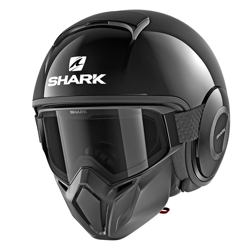 Policarbonato Casco Shark Street Drak Blank Nero 3 Policarbonato Casco Shark Street Drak Blank Nero