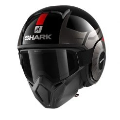 Policarbonato Shark Street Drak Tribute Rm Nero Chrom Rosso